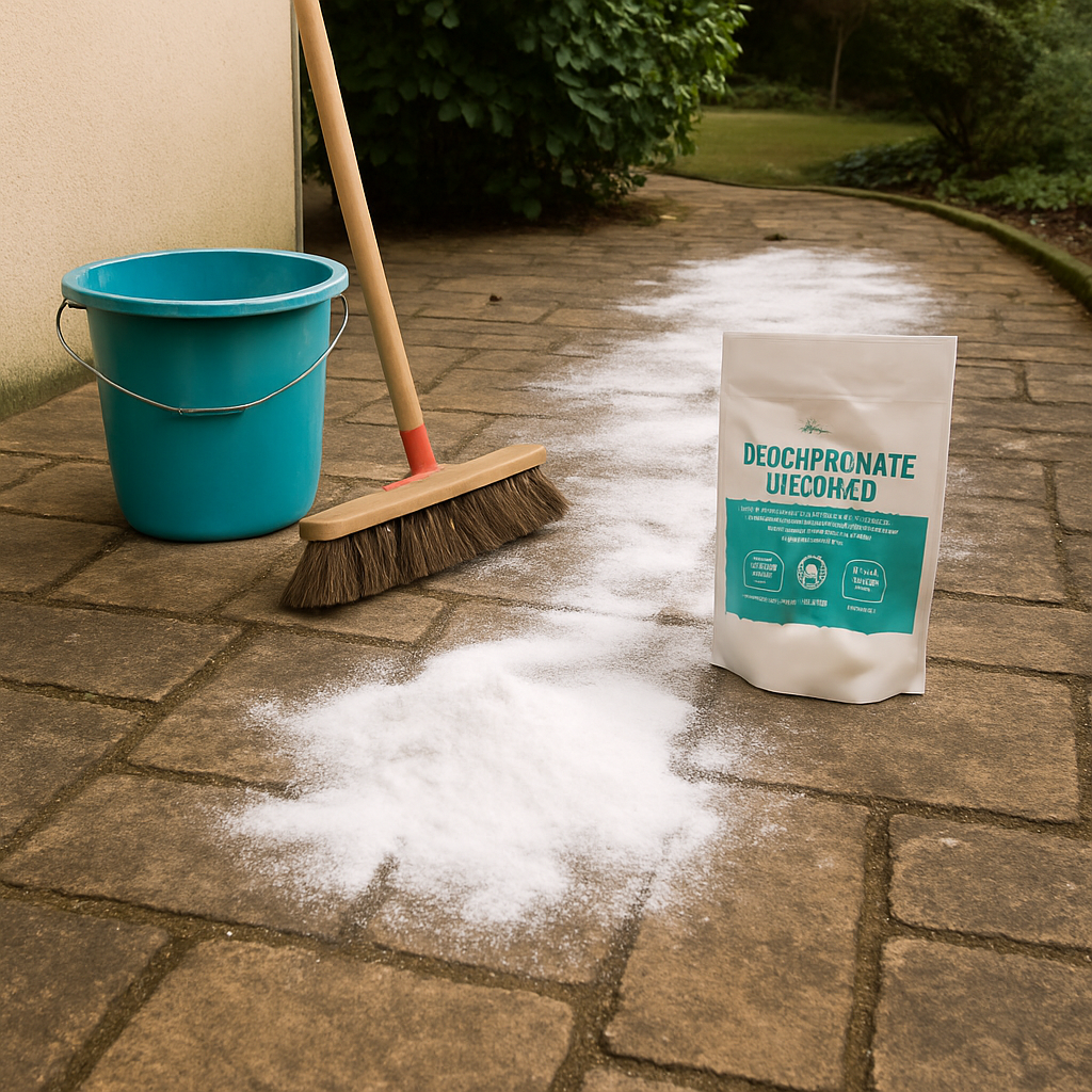 découvrez comment nettoyer votre terrasse rapidement et sans effort en seulement 30 minutes grâce au dosage idéal de percarbonate de soude, sans avoir besoin de frotter. astuces pratiques et résultats éclatants garantis !
