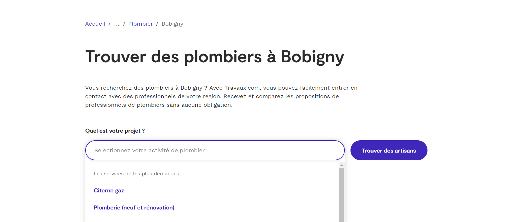 Plombier Bobigny