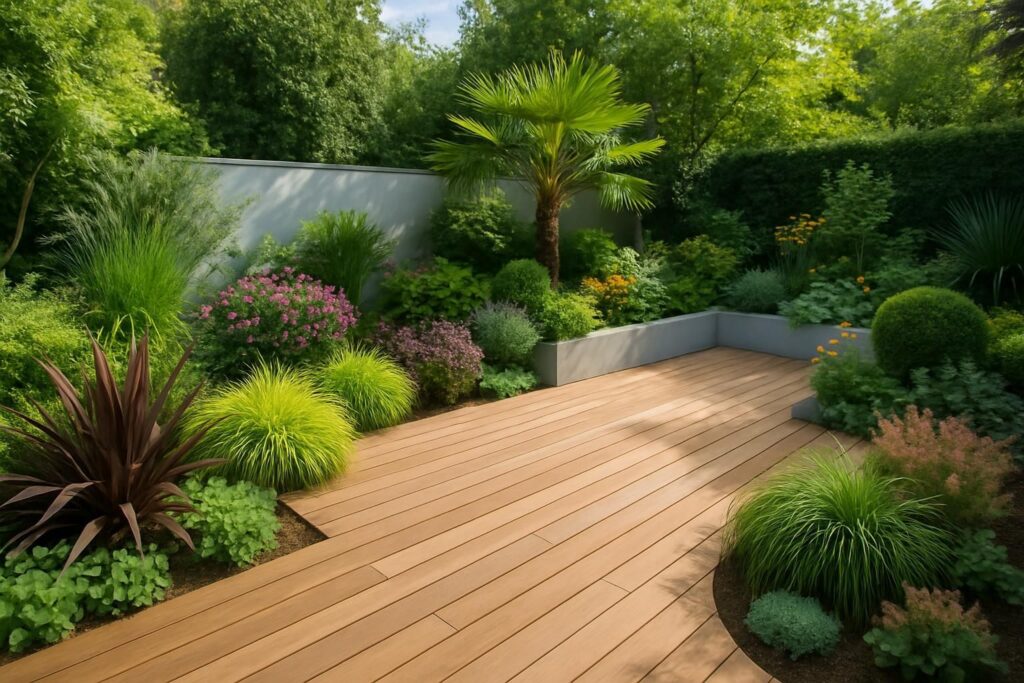 magnifique exterieur avec terrasse bois